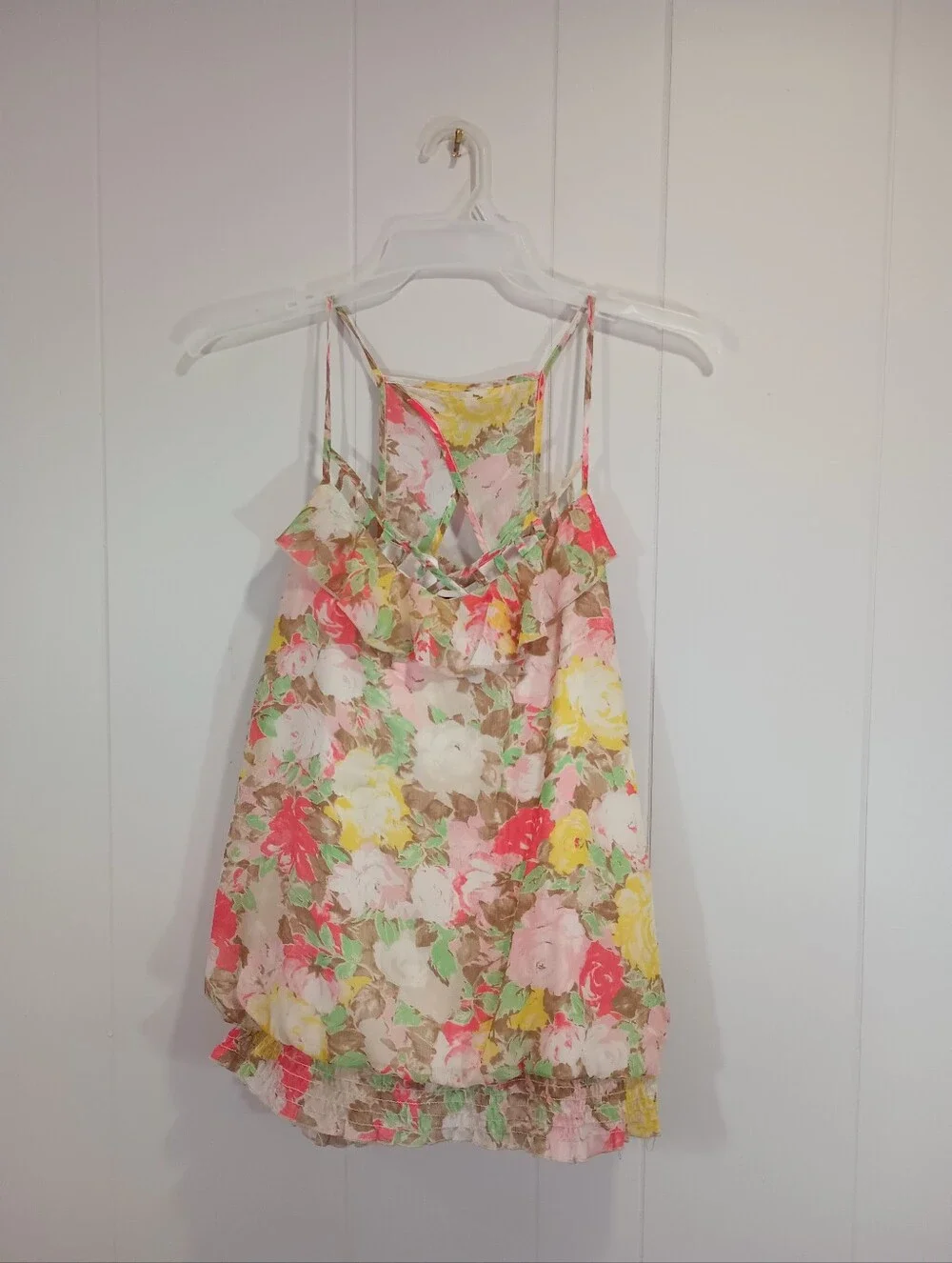 Perseption Floral Sundress - Pink, Yellow & Green